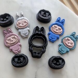 “Labubu” shaped Sharp Clay Cutter set